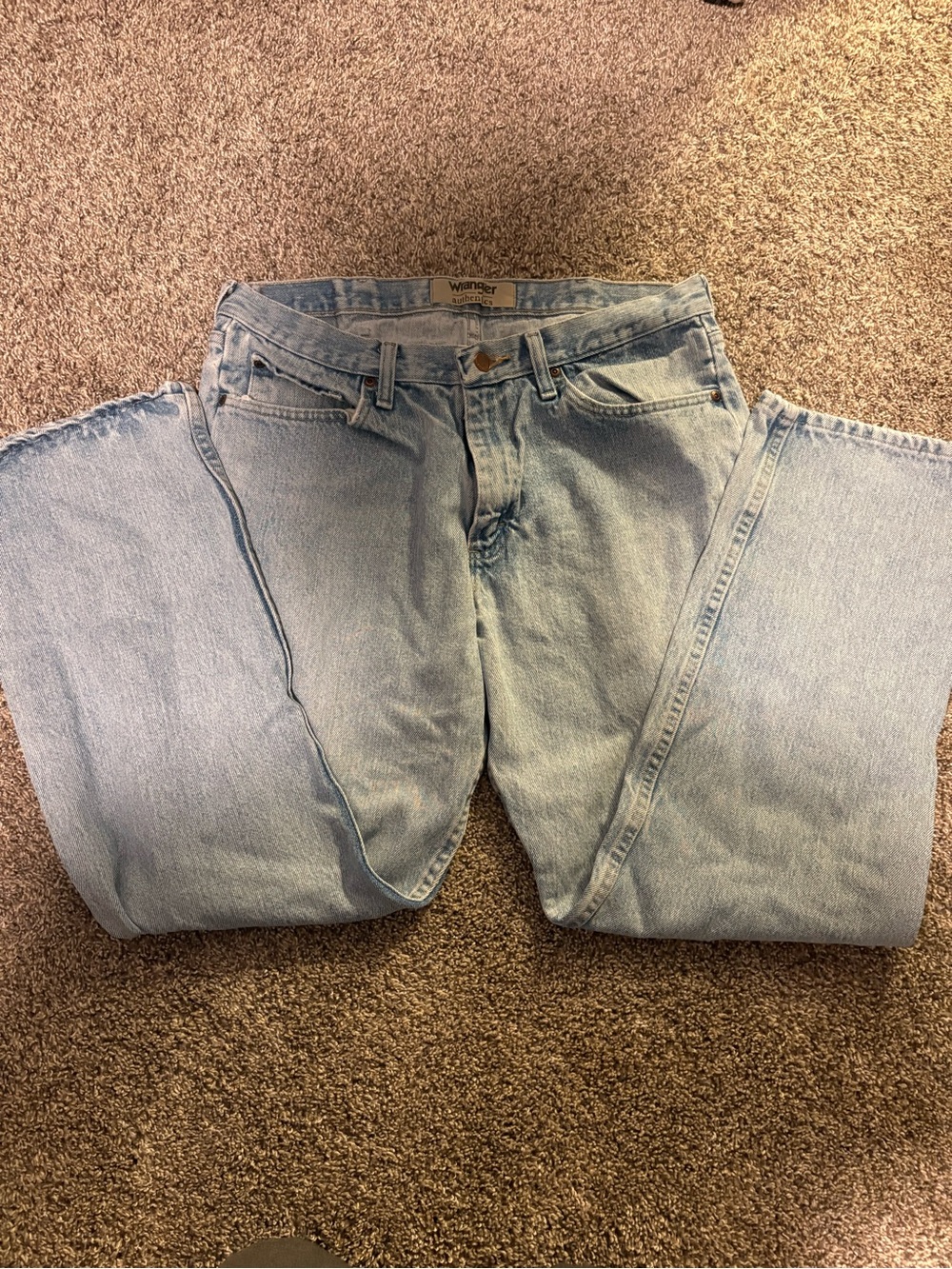 Wrangler Authentics Light Wash Denim Jeans 34x30